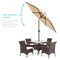 Best Choice Products 7.5ft Heavy-Duty Outdoor Market Patio Umbrella w/ Push Button Tilt, Easy Crank